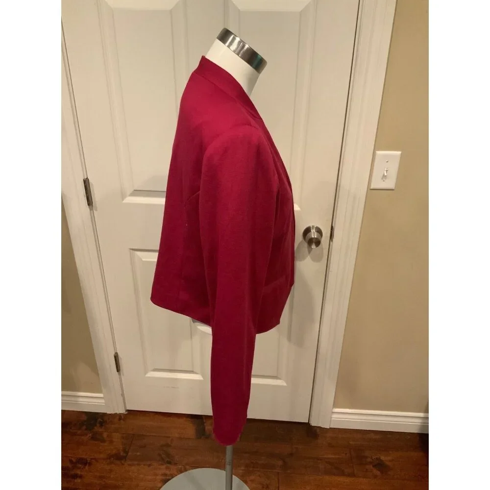 Cynthia Rowley Dark Pink Long Sleeve Jacket Blazer, Size Medium
